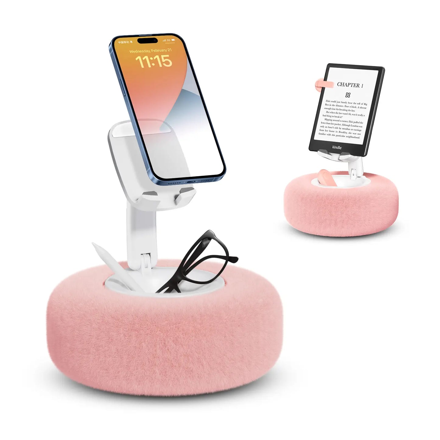 Viozon Bed Phone Holder - Compatible with 3.5-11" Devices, Ideal for Reading and Watching Videos Hands-Free, Includes Pillow Stand and Kindle Accessories