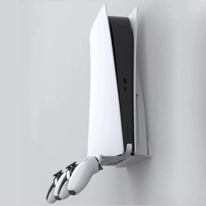 Vertical Wall Mount Stand for PS5 & PS5 Slim Console - Includes Controller Hook and Screw Fixing - Game Console Accessories