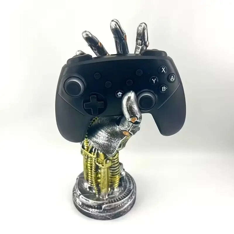 Sci-Fi Cyberpunk Mechanical Arm Statue - Ultra-Futuristic Decorative Ornament and Game Controller Holder, Ideal Gift for Gamers and Men for Valentine's Day, Father's Day, Christmas, and Anniversaries
