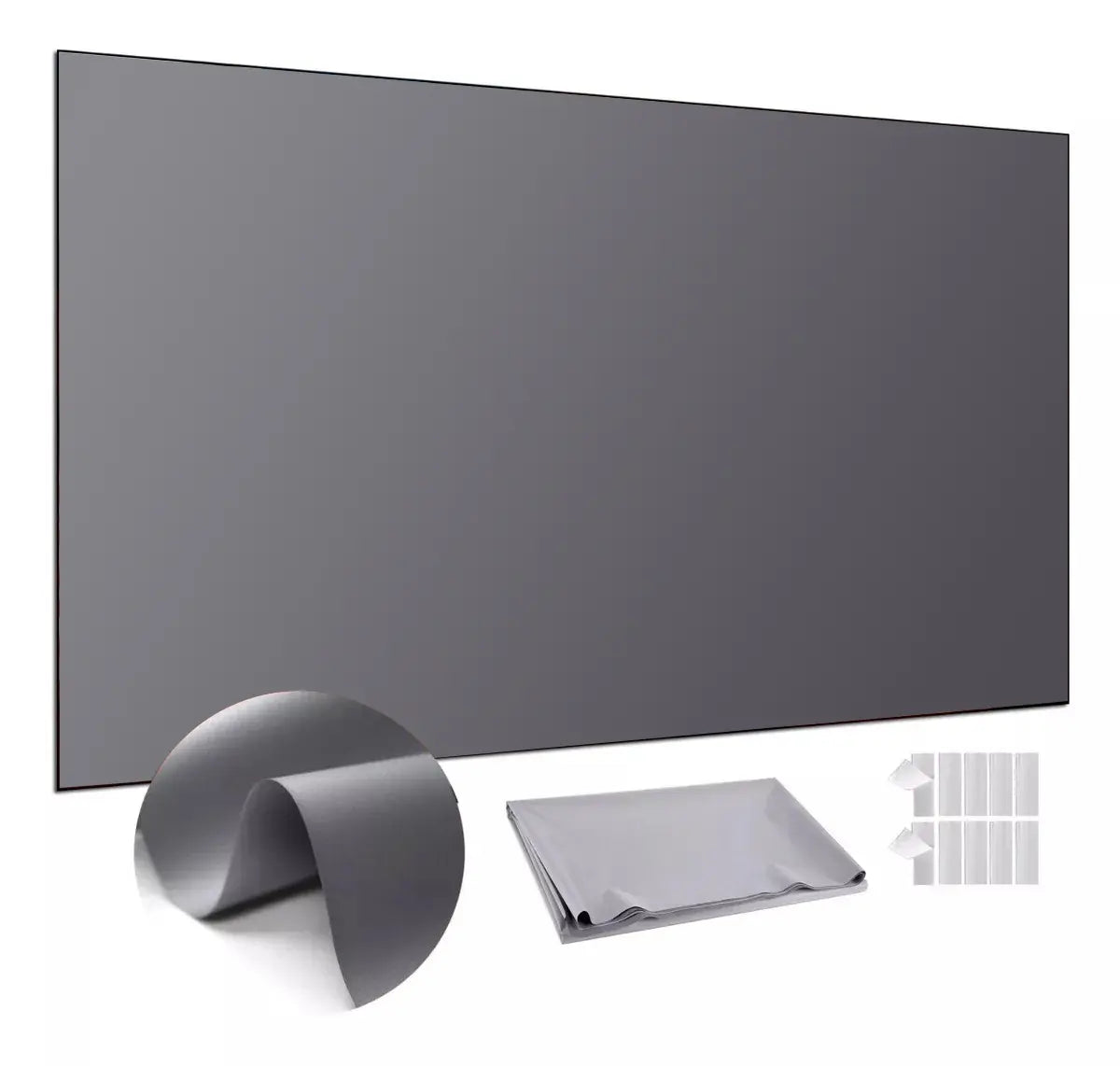 100-Inch 4K UHD Anti-Light Foldable Portable Projector Screen for Home Theater, Office, Classroom, and Outdoor Movie Projection - Optimal Clarity with Front View Design