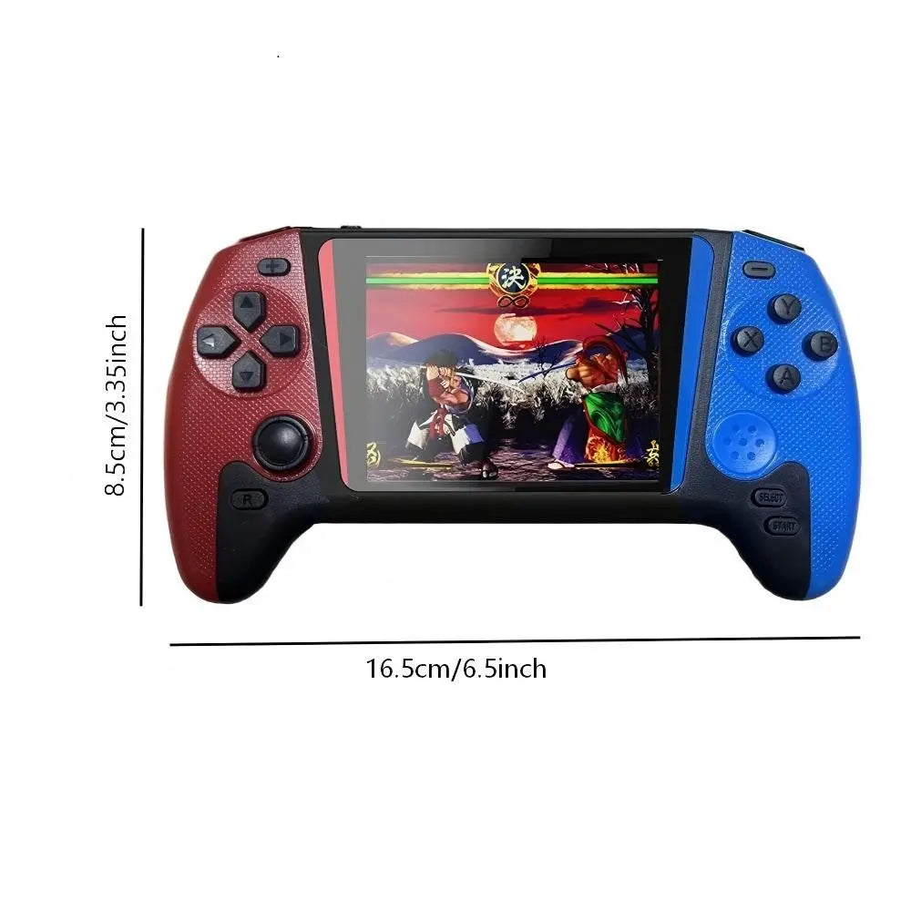 Portable Retro Video Handheld Games Console, 3.5-Inch Joystick, 500 Game Library, Wireless Controller, Rechargeable Battery, TV Connection, Handheld Cordless, Handheld Gaming Console