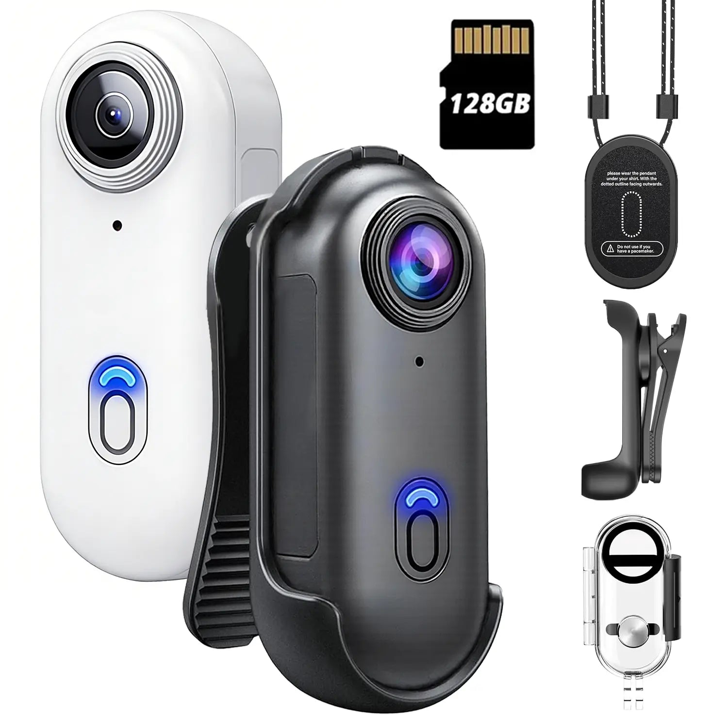 NUISK Thumb Action Camera, Portable POV Body Cam, Ultra Compact, Hands-Free, Compact Magnetic Sports Camera,. Ideal for Cycling, Pets, Vlogging. Supports U3+ Card, Waterproof. Perfect Gift for Beginners. Spring Renewal. Tiktokshopspringglowup Summerwins
