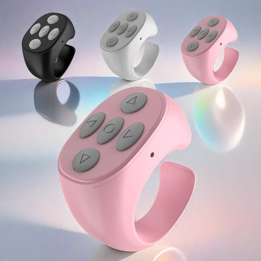 Wireless Remote Control Ring: Versatile Selfie Video Controller and Automatic Page Turner for Mobile Applications