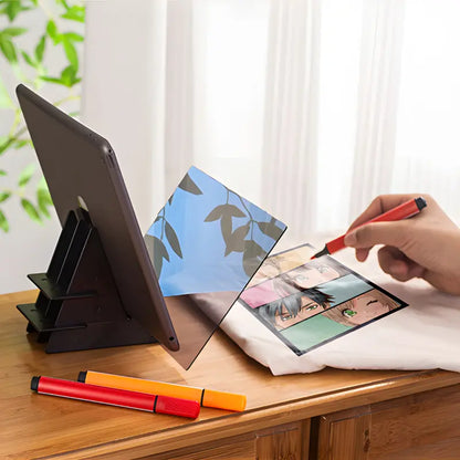 Professional Lightweight Optical Drawing Tracing Pad - Portable Projector Painting Copy Board with Mirror Reflection for Art, Sketching, and Stencil Use - Ideal Gift for Students and Artists