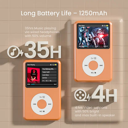 Innioasis Y1 Retro MP3 Player with Bluetooth - 2000s Digital Music & Video Player, 2.4" Display, Hi-Fi Sound, Portable Music Player for Daily Use