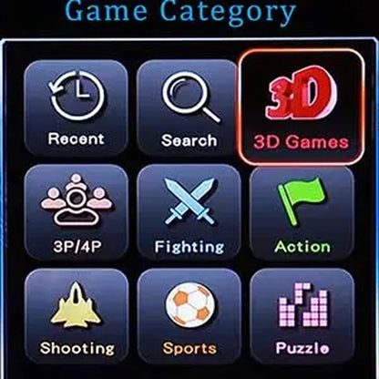 26800 Games in 1 Arcade Game Console - Retro Gaming Machine for PC, Projector & TV, Supports 2-4 Players, 1280x720 Resolution, 3D Game Features, Save/Load/Pause Options, and Favorite List Functionality