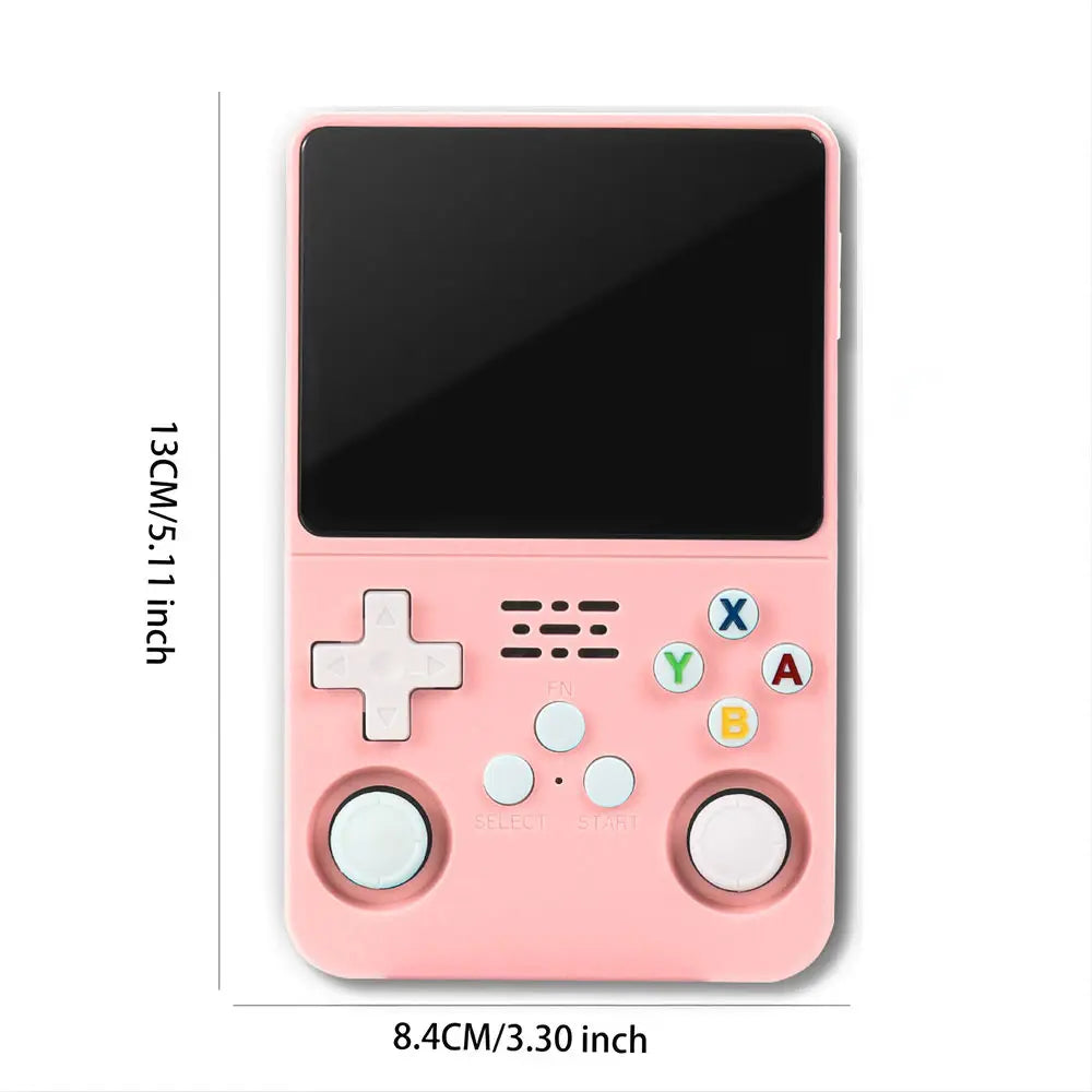 R36S Retro Video Handheld Game Console with Linux System 3.5 in IPS Screen 3000Mah Battery 32G+64G TF Card Pre-Installed Games for Christmas, Thanksgiving, Holiday Gift