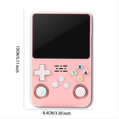 R36S Retro Video Handheld Game Console with Linux System 3.5 in IPS Screen 3000Mah Battery 32G+64G TF Card Pre-Installed Games for Christmas, Thanksgiving, Holiday Gift