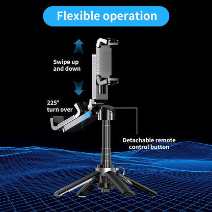 2026 5-in-1 Mini Wireless Selfie Stick - 360° Rotatable, Compact Design, Bluetooth-Controlled, 21.2-Inch Telescopic, Versatile Handheld Stabilizer, Phone Stand, and Tripod for Mobile Vlogging by Summerwins